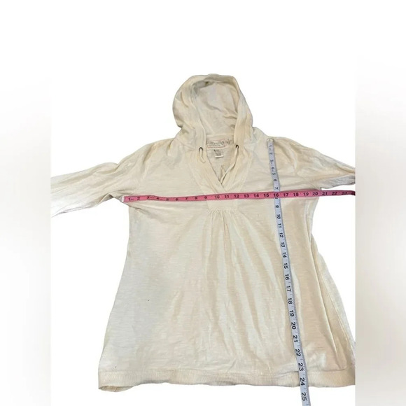 EUC Aventura off white hooded long sleeve tee Organic Cotton - Picture 4 of 6